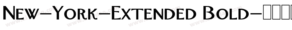 New-York-Extended Bold字体转换